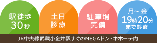 JR中央線武蔵小金井駅すぐのMEGAドン・キホーテ内